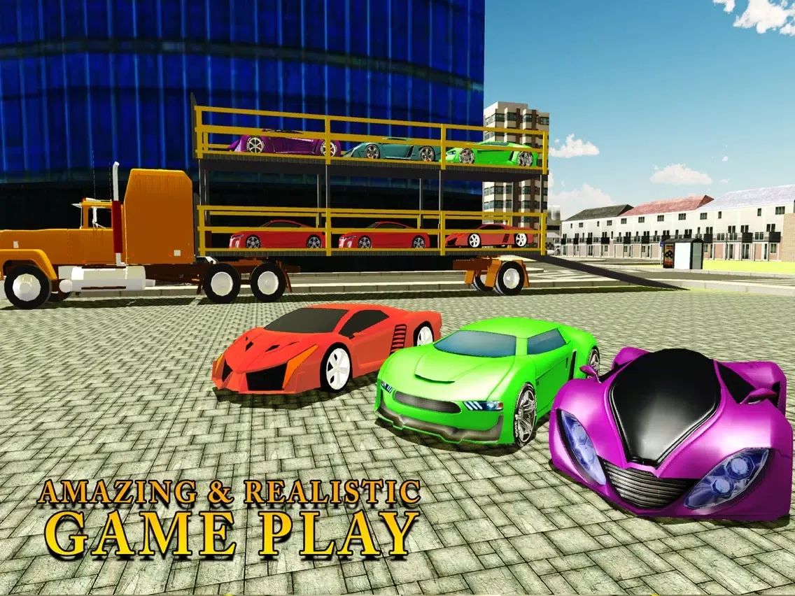 Скриншоты Racer Car Transporter Truck & Real Trucker Games iPad 