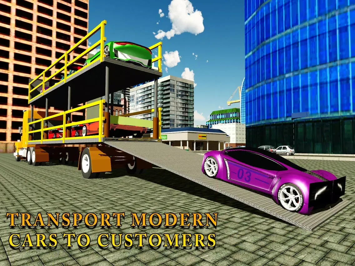 Скриншоты Racer Car Transporter Truck & Real Trucker Games iPad 