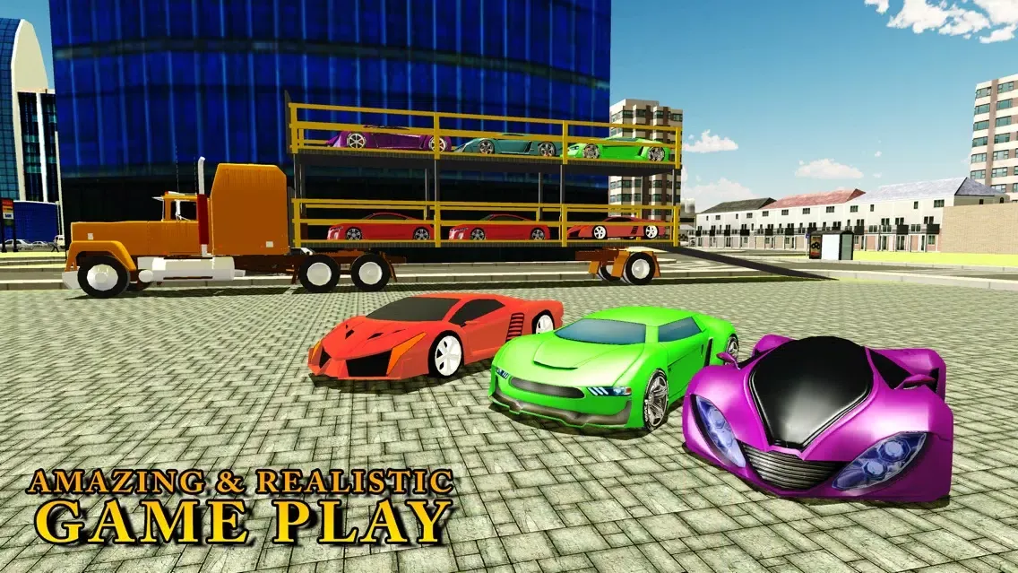 Скриншоты Racer Car Transporter Truck & Real Trucker Games