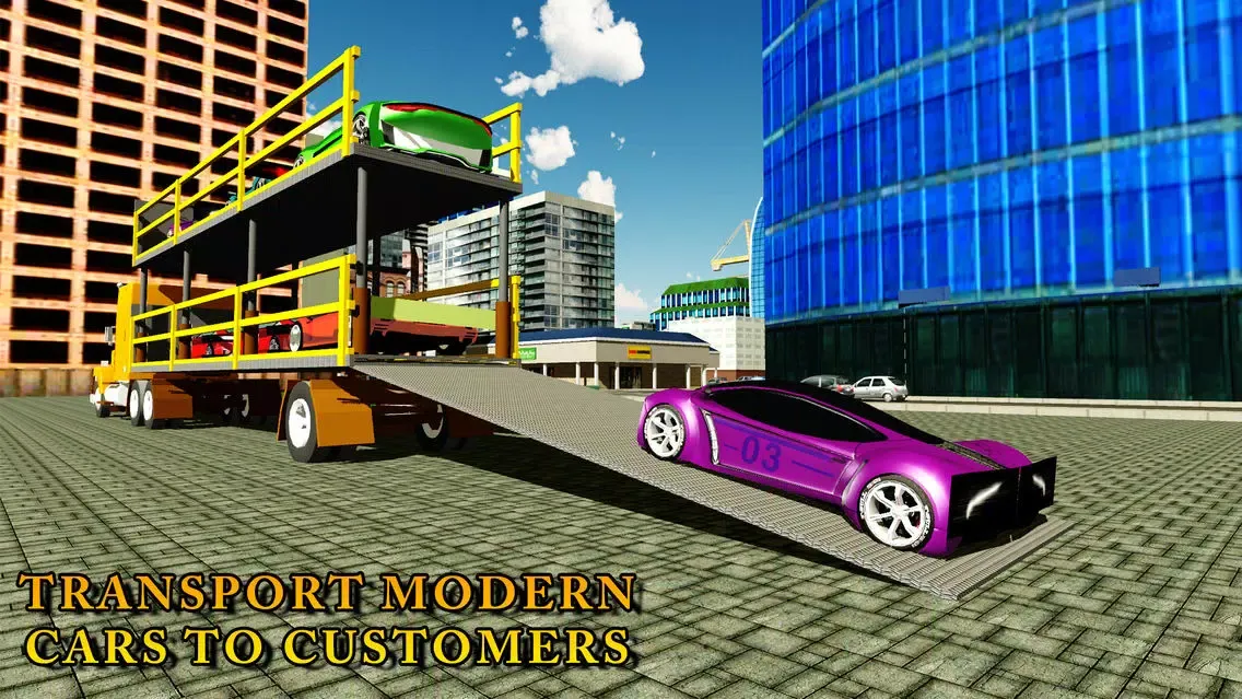 Скриншоты Racer Car Transporter Truck & Real Trucker Games