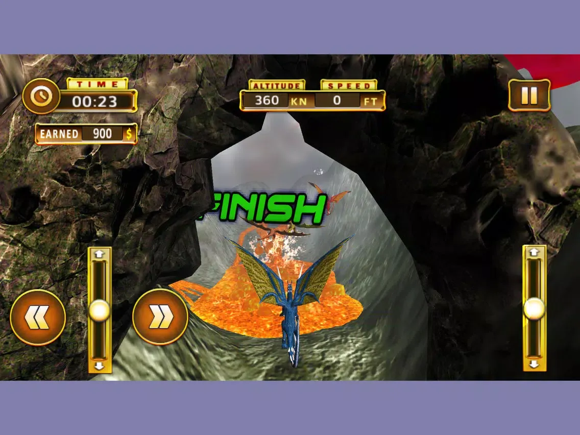 Captures d'écran de Racing Dragons Simulator iPad 