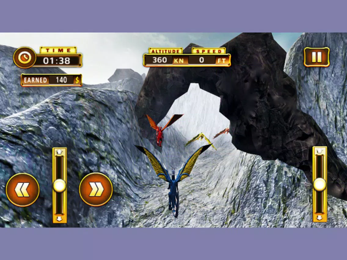 Tangkapan skrin Racing Dragons Simulator iPad 