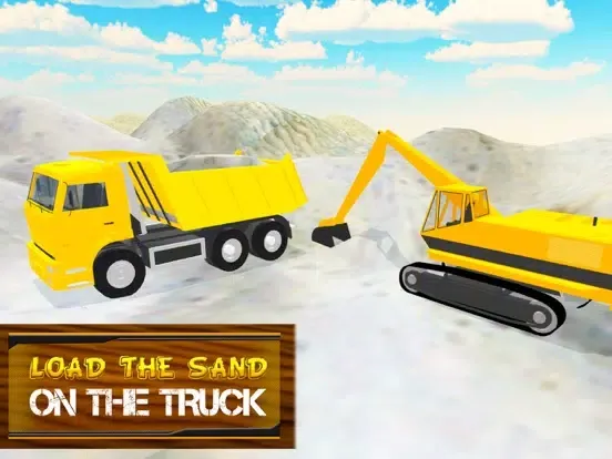 Tangkapan layar Sand Transporter Truck & Excavator Simulator iPad 