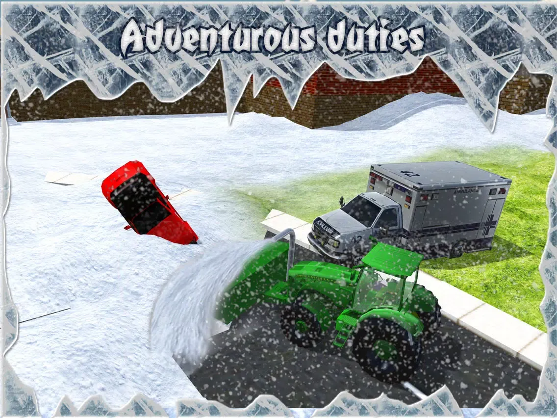 Capturas de tela do Snow Blower Truck - Real Rescue Excavator iPad 