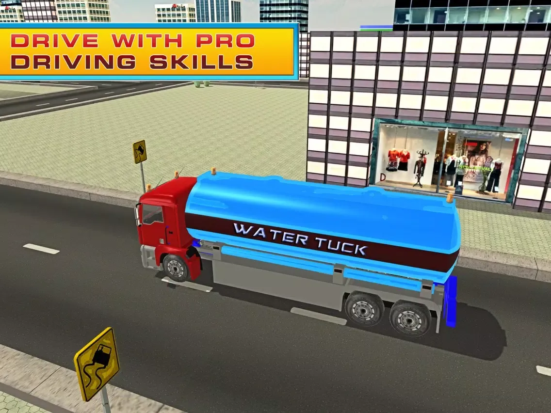 Captures d'écran de Transporter Truck Water Supply- Driving Simulator iPad 