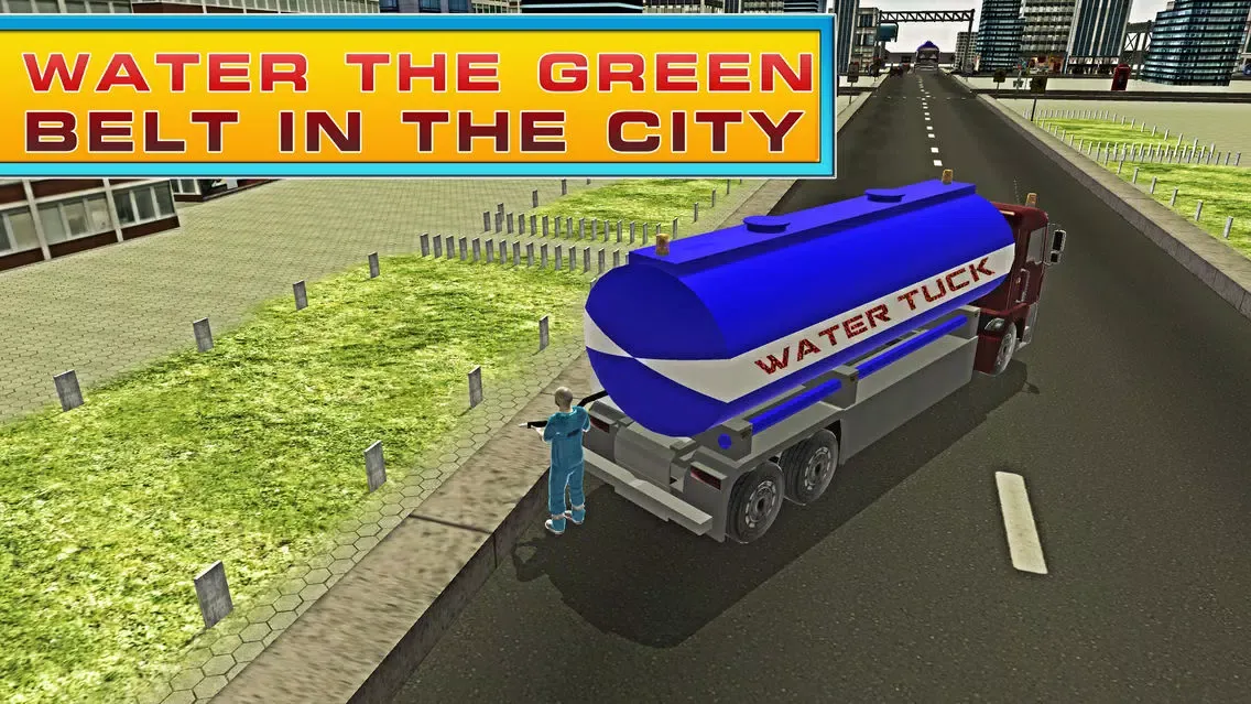 Captures d'écran de Transporter Truck Water Supply- Driving Simulator