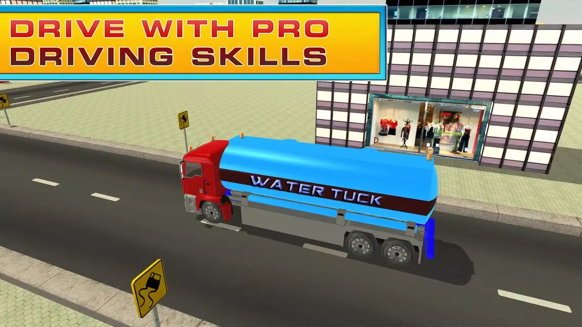 Captures d'écran de Transporter Truck Water Supply- Driving Simulator