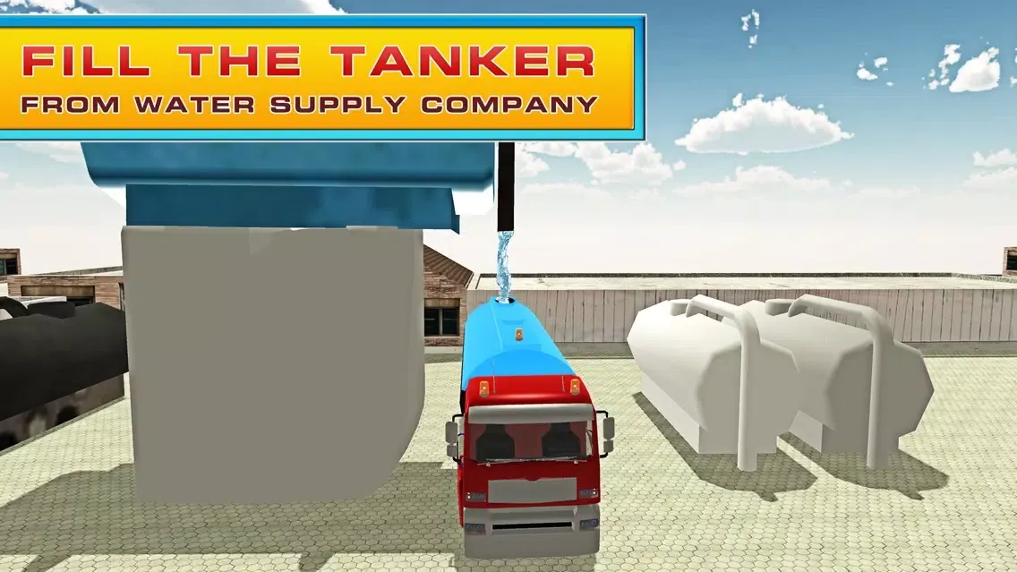 Captures d'écran de Transporter Truck Water Supply- Driving Simulator