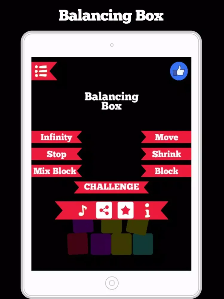 Balancing Box iPad  Screenshots
