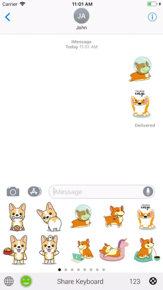 Screenshot di Corgi Emoji