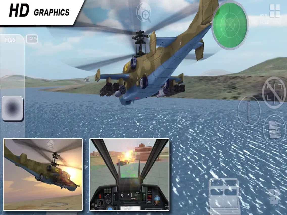 ภาพหน้าจอของ Helicopter sim Black Shark HD iPad 