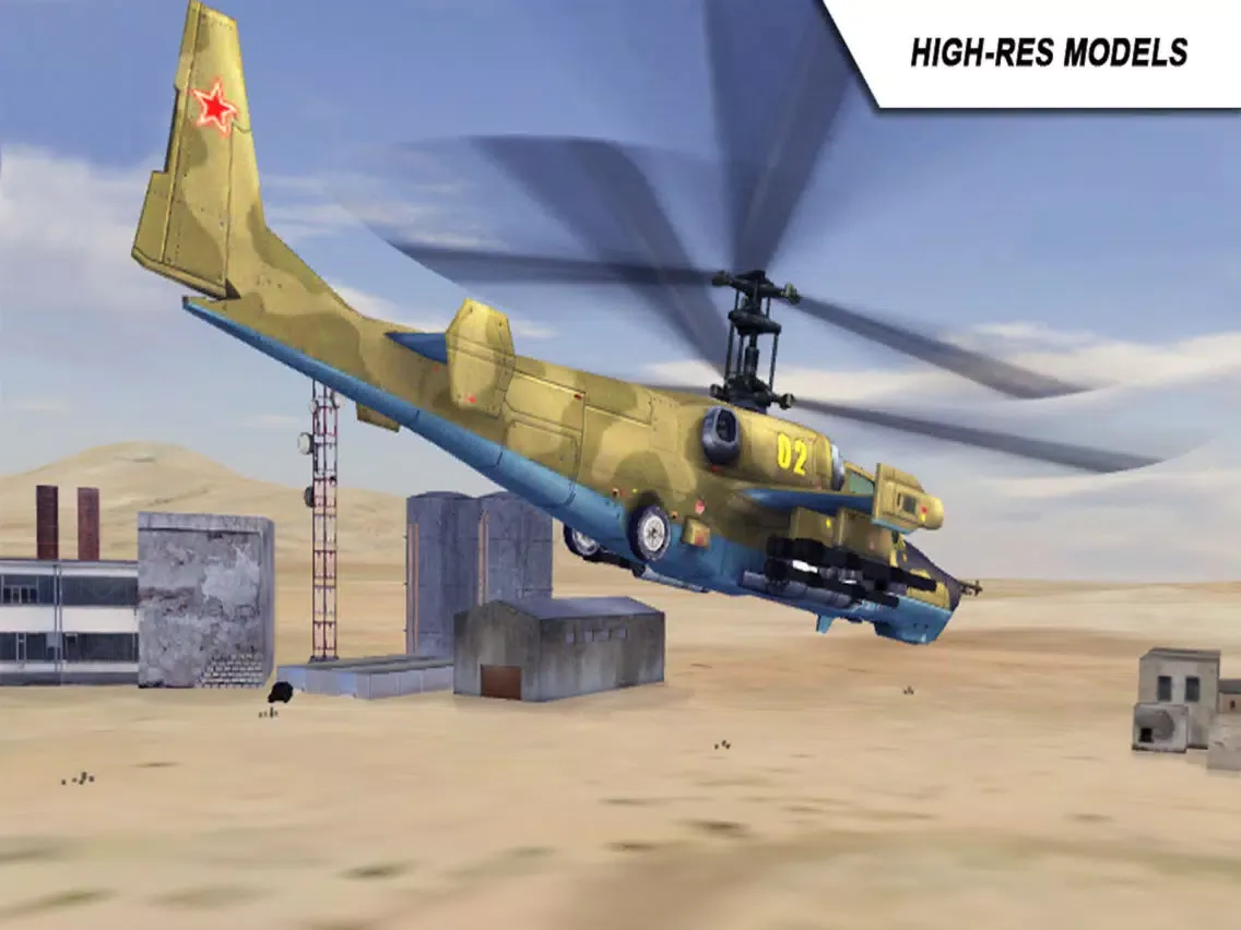 ภาพหน้าจอของ Helicopter sim Black Shark HD iPad 