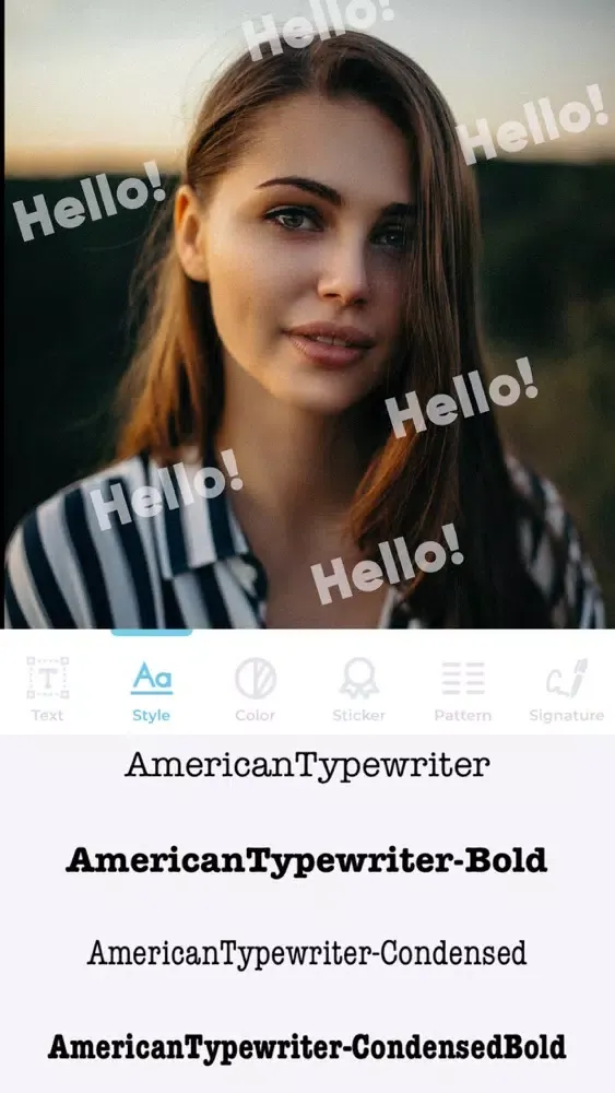Watermark:Text on Photo Editor Screenshots