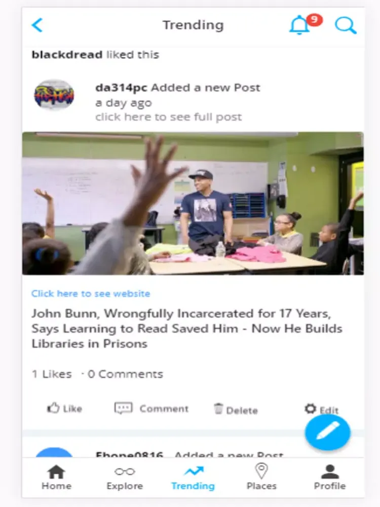 Black Social iPad 應用截圖
