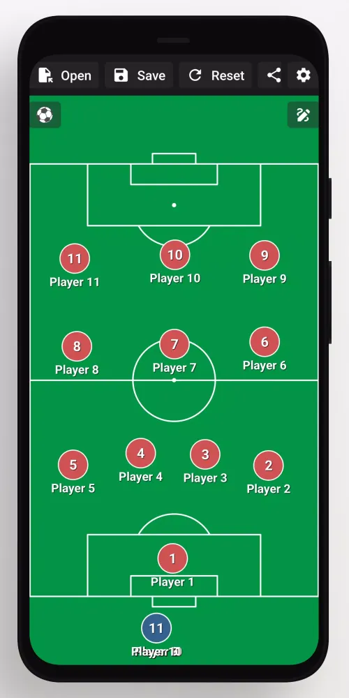 Capturas de pantalla de Football Tactic Board