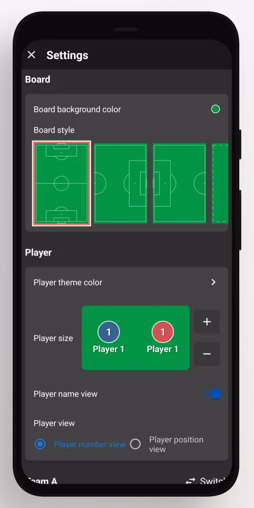 Capturas de pantalla de Football Tactic Board