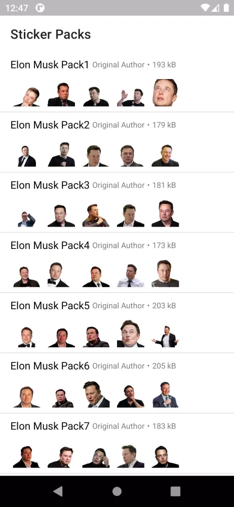 Elon Musk Stickers应用截图