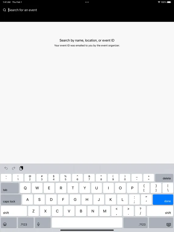 Screenshot di Blackstone Event App iPad 