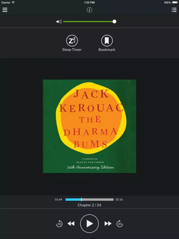 ภาพหน้าจอของ The Dharma Bums (by Jack Kerouac) (UNABRIDGED AUDIOBOOK) iPad 