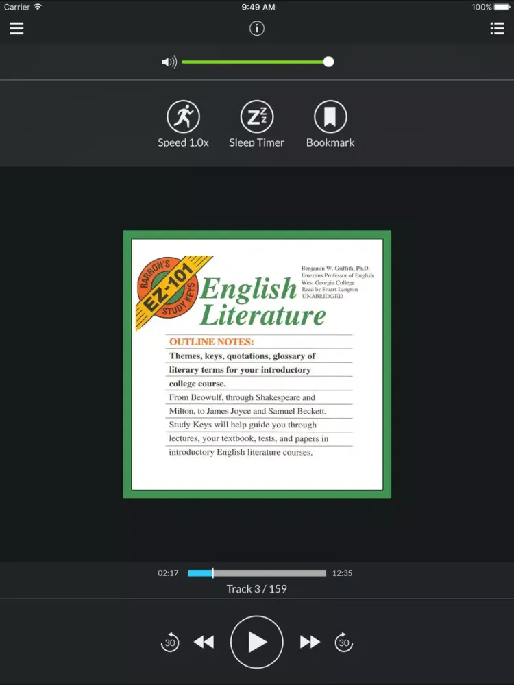 Barron’s EZ-101 Study Keys: English Literature iPad  스크린샷