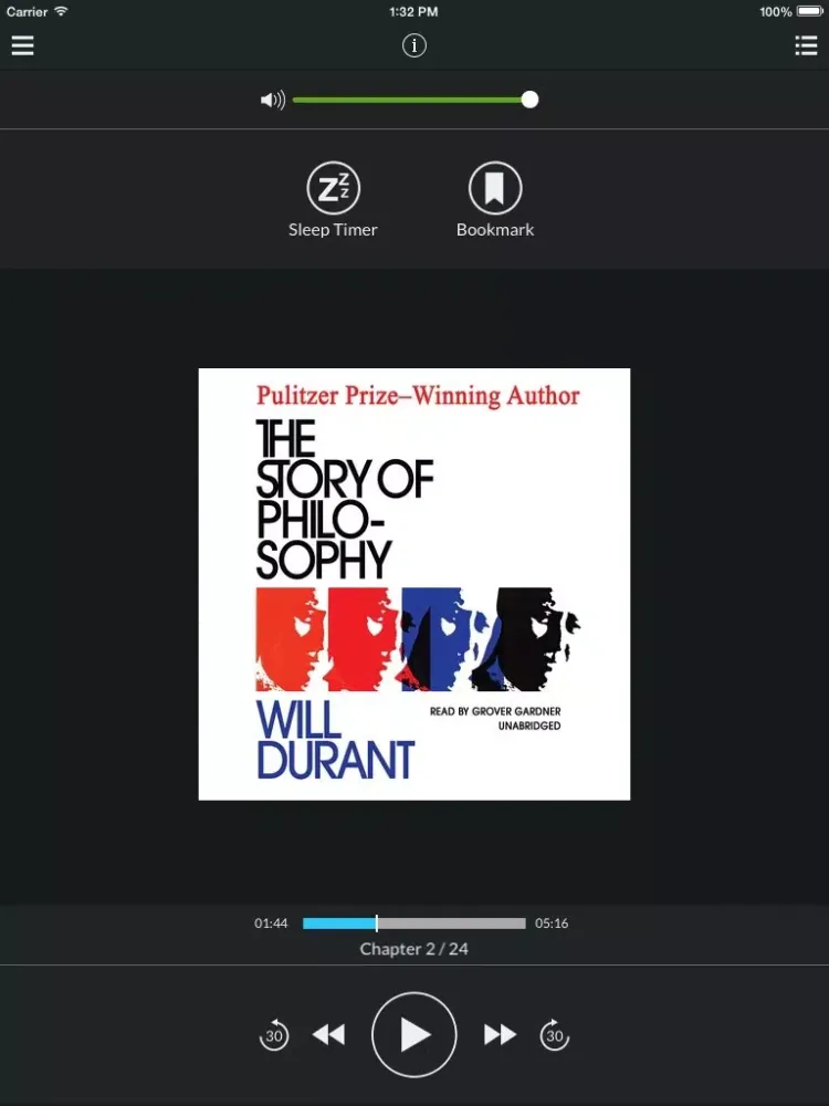 Captures d'écran de The Story of Philosophy: The Lives and Opinions of the Greater Philosophers (by Will Durant) (UNABRIDGED AUDIOBOOK) iPad 