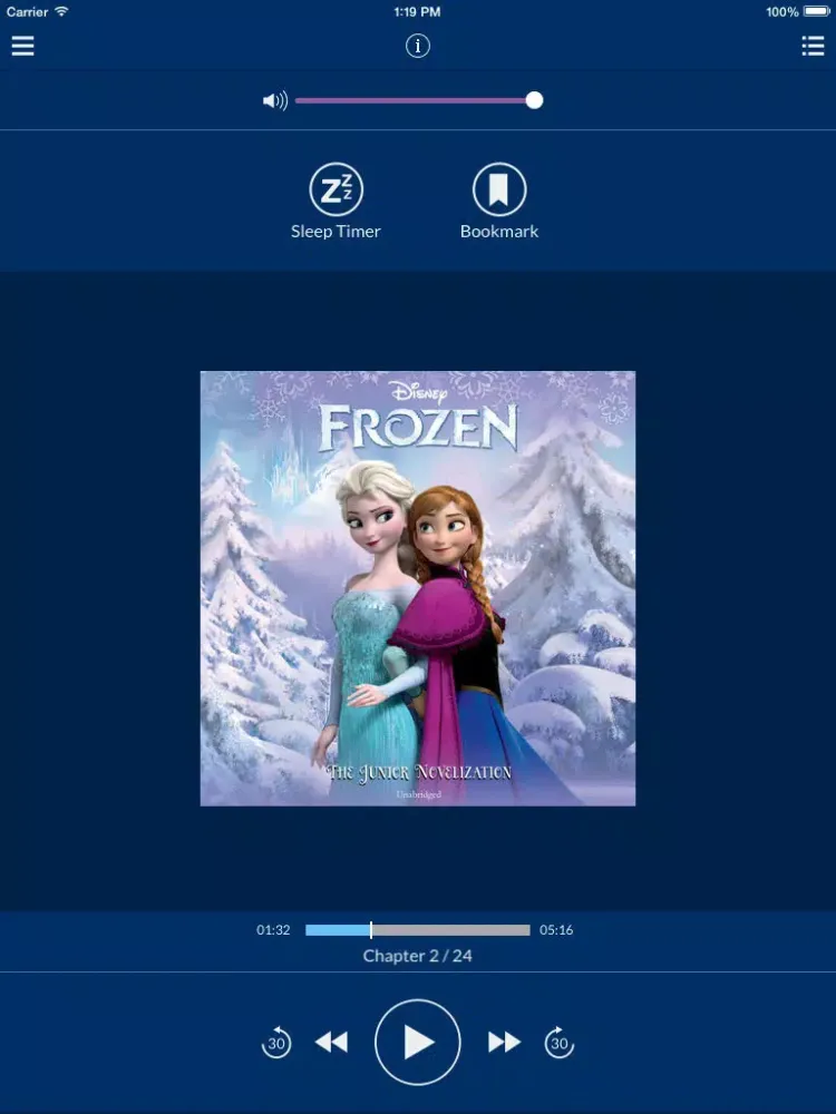 Frozen: The Junior Novelization (by Disney Press) (UNABRIDGED AUDIOBOOK) iPad  Screenshots