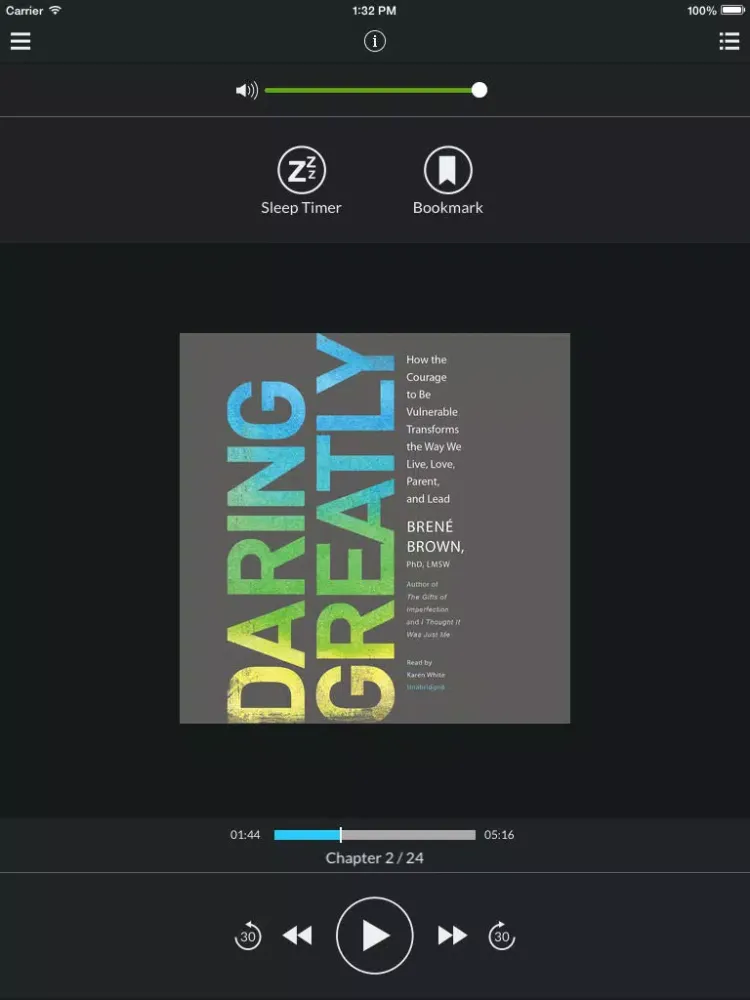 Daring Greatly (by Brené Brown, PhD, LMSW) iPad  스크린샷