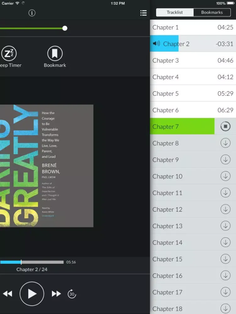 Daring Greatly (by Brené Brown, PhD, LMSW) iPad  스크린샷