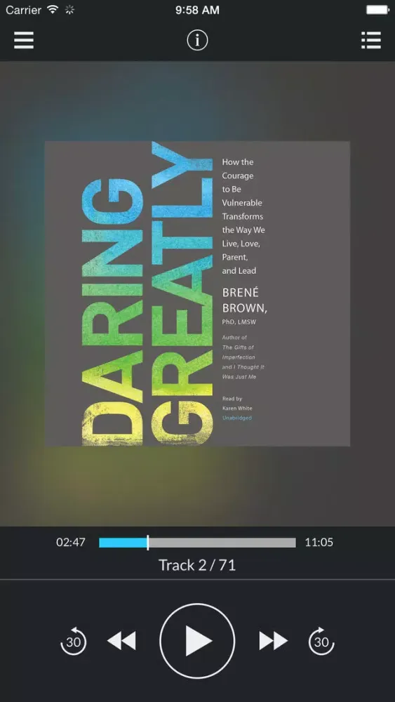 Daring Greatly (by Brené Brown, PhD, LMSW) 스크린샷
