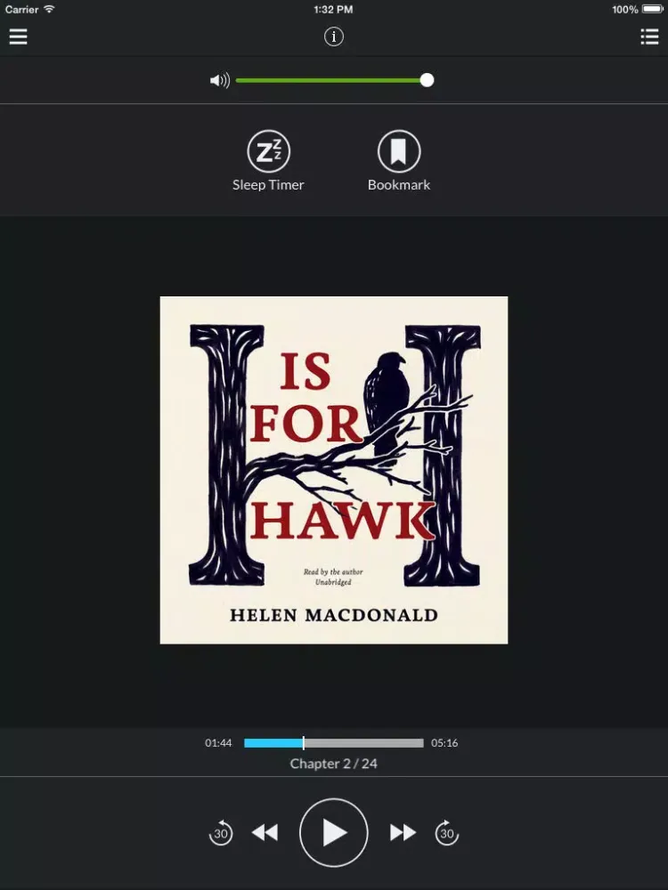 H Is for Hawk (by Helen Macdonald) (UNABRIDGED AUDIOBOOK) iPad  스크린샷