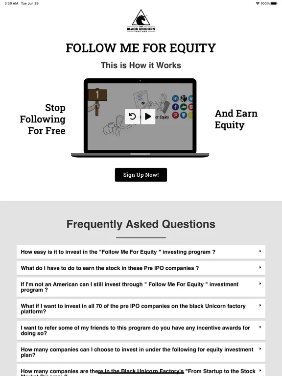 FOLLOW ME FOR EQUITY iPad  Screenshots