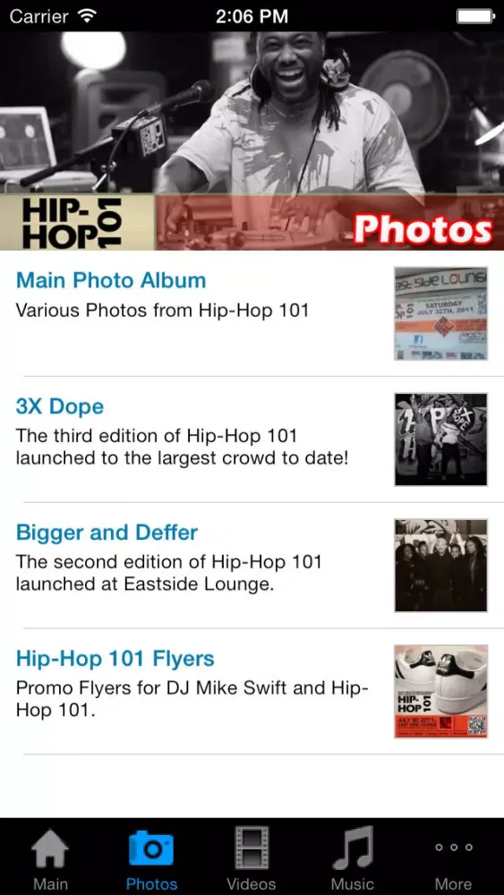 Tangkapan layar Hip-Hop 101