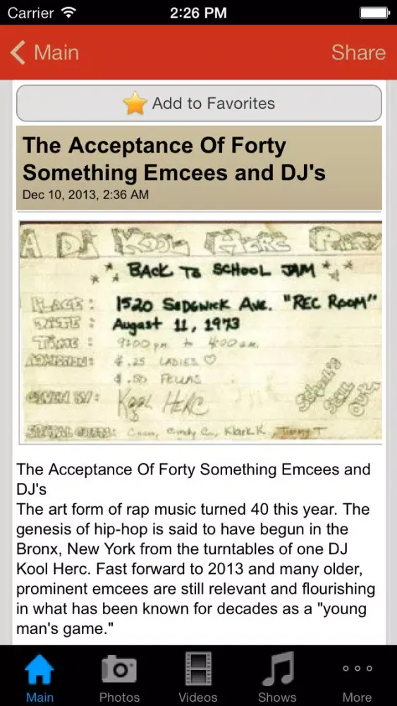 Tangkapan layar Hip-Hop 101