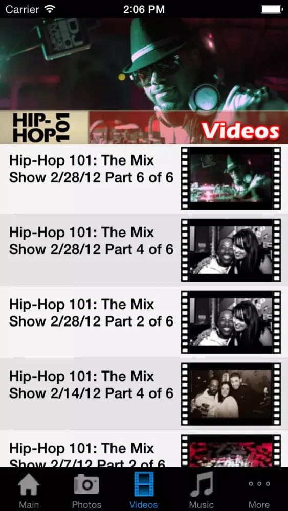 Tangkapan layar Hip-Hop 101