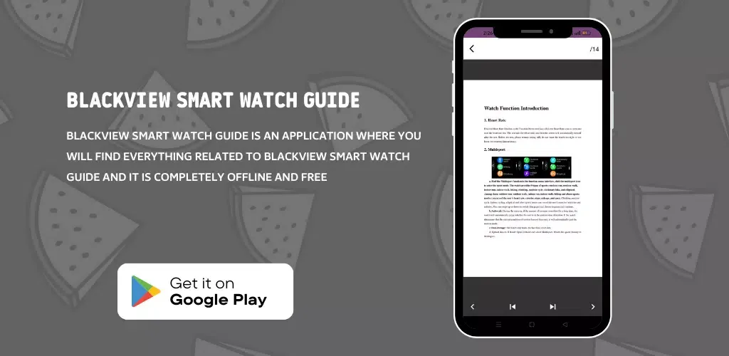 Blackview Smart Watch Guide Screenshots