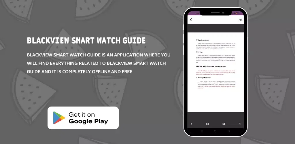 Blackview Smart Watch Guide Screenshots
