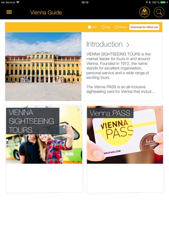 VIENNA SIGHTSEEING & PASS iPad  Screenshots