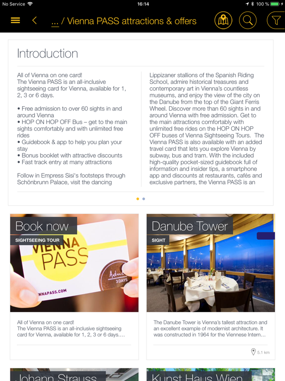 VIENNA SIGHTSEEING & PASS iPad  Screenshots