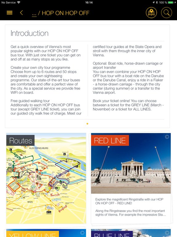 VIENNA SIGHTSEEING & PASS iPad  Screenshots