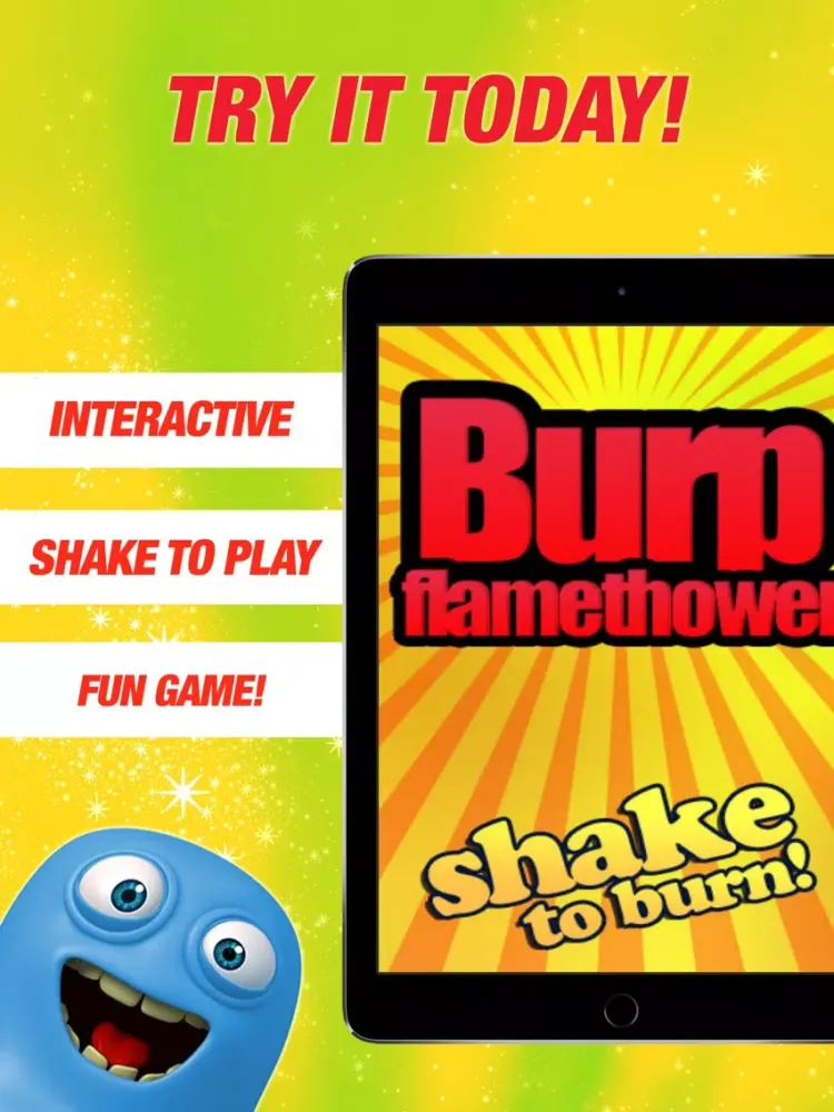 Capturas de tela do Burp Flamethrower Joke Prank iPad 