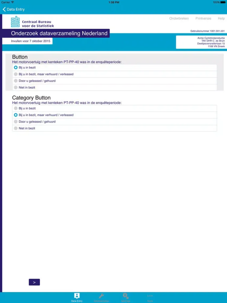 Capturas de pantalla de Blaise Data Entry 5.4.5 iPad 