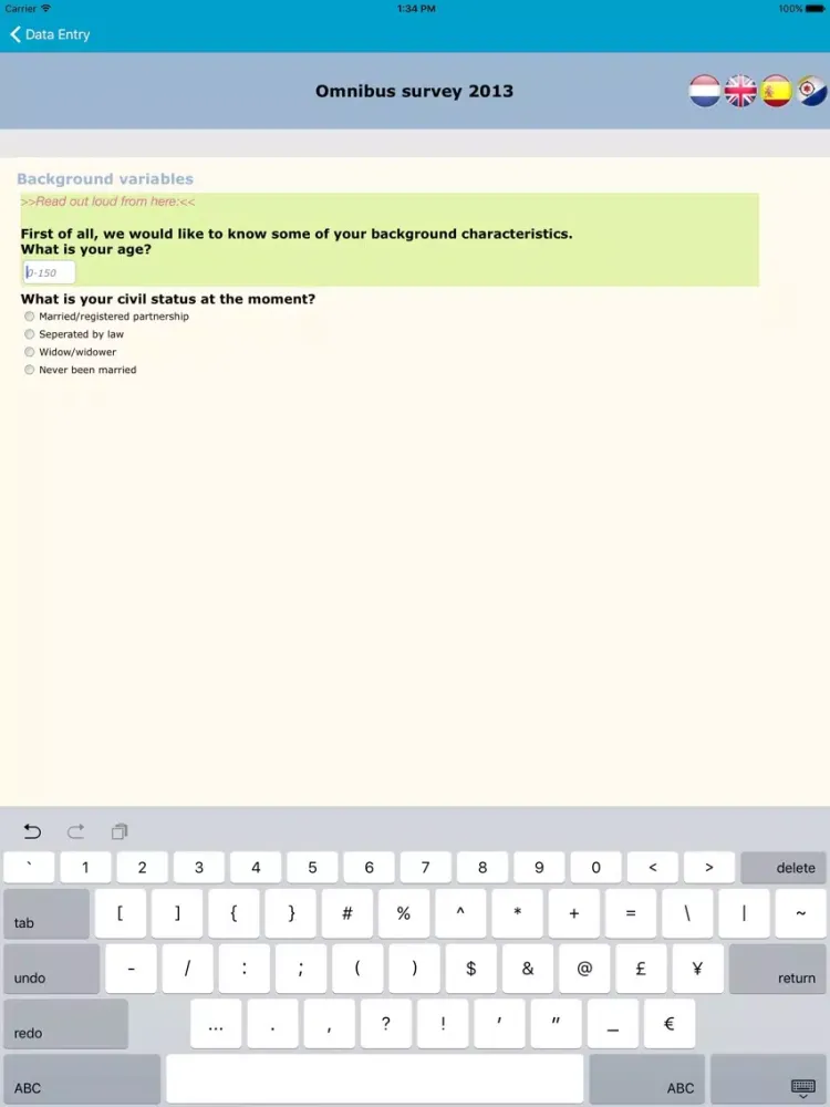 Capturas de pantalla de Blaise Data Entry 5.4.5 iPad 