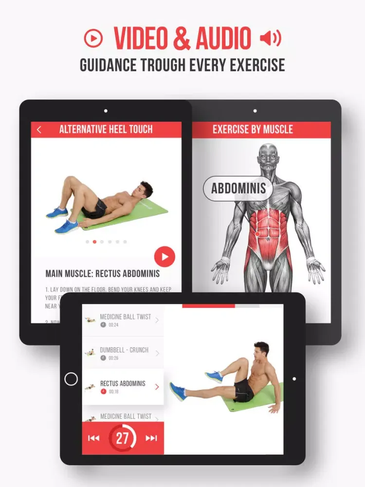 Ảnh chụp màn hình của VGFIT ABS iPad 