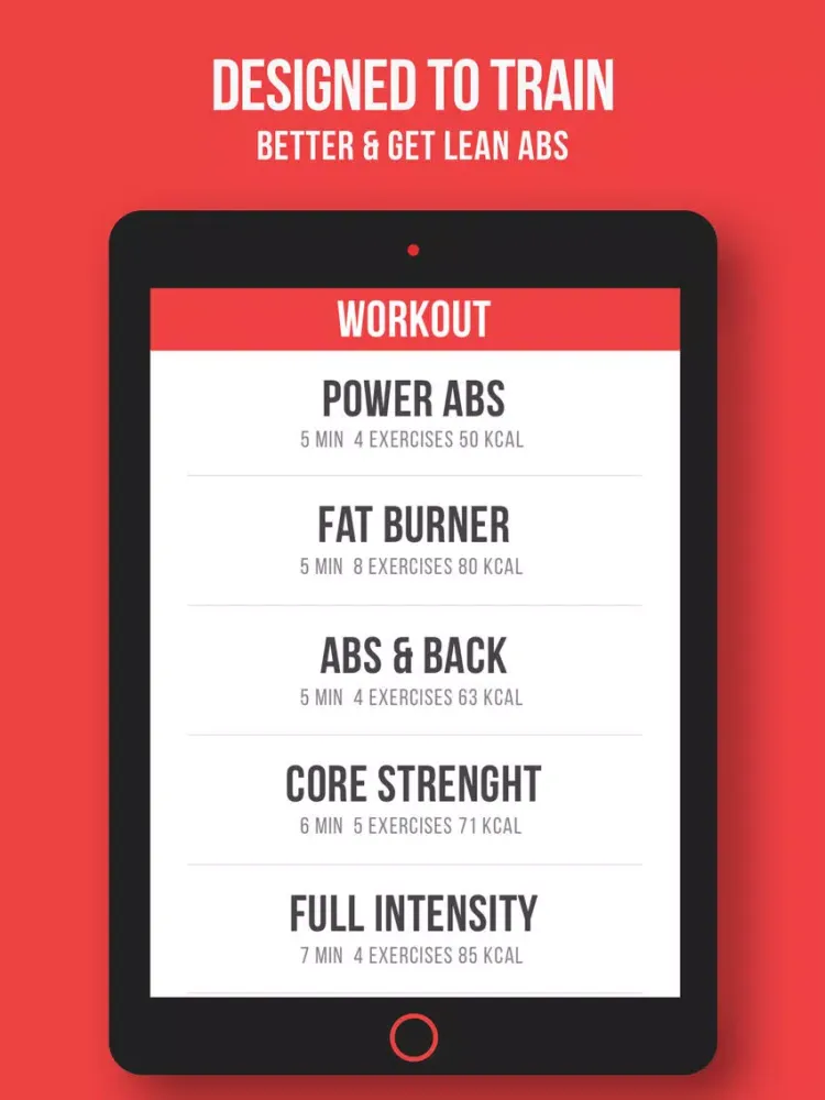 Ảnh chụp màn hình của VGFIT ABS iPad 