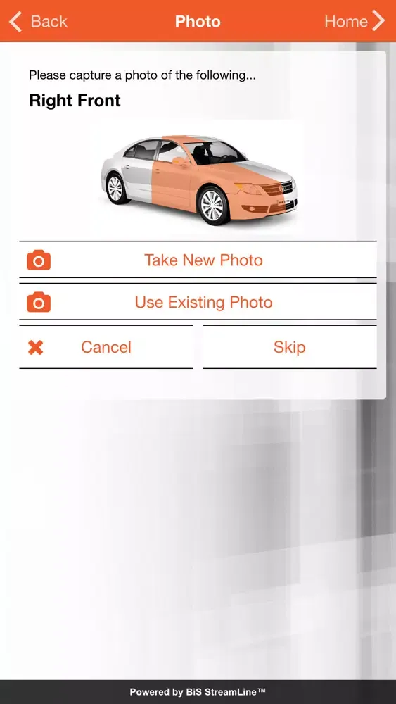 Tangkapan layar SCA Dashboard Mobile