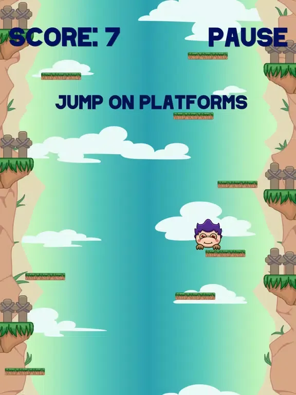 Monster Jump Vertical Scroller iPad 应用截图