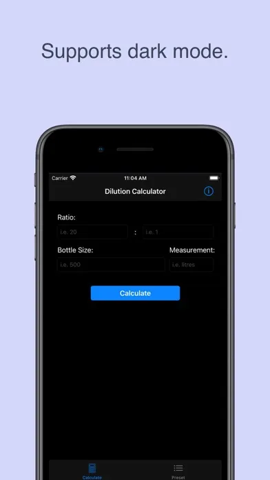 Dilution Calculator Ekran Görüntüleri