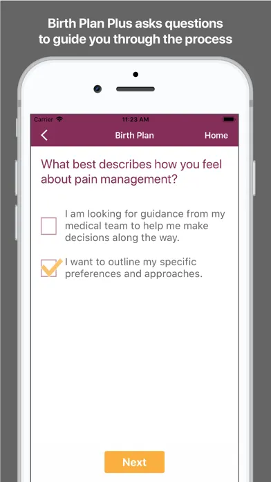 Birth Plan Plus Screenshots