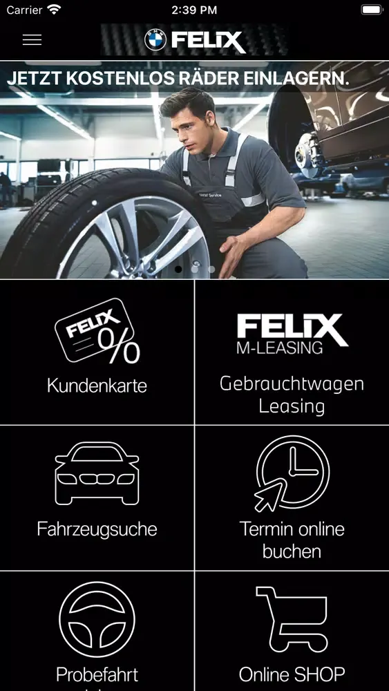 Captures d'écran de BMW FELIX App