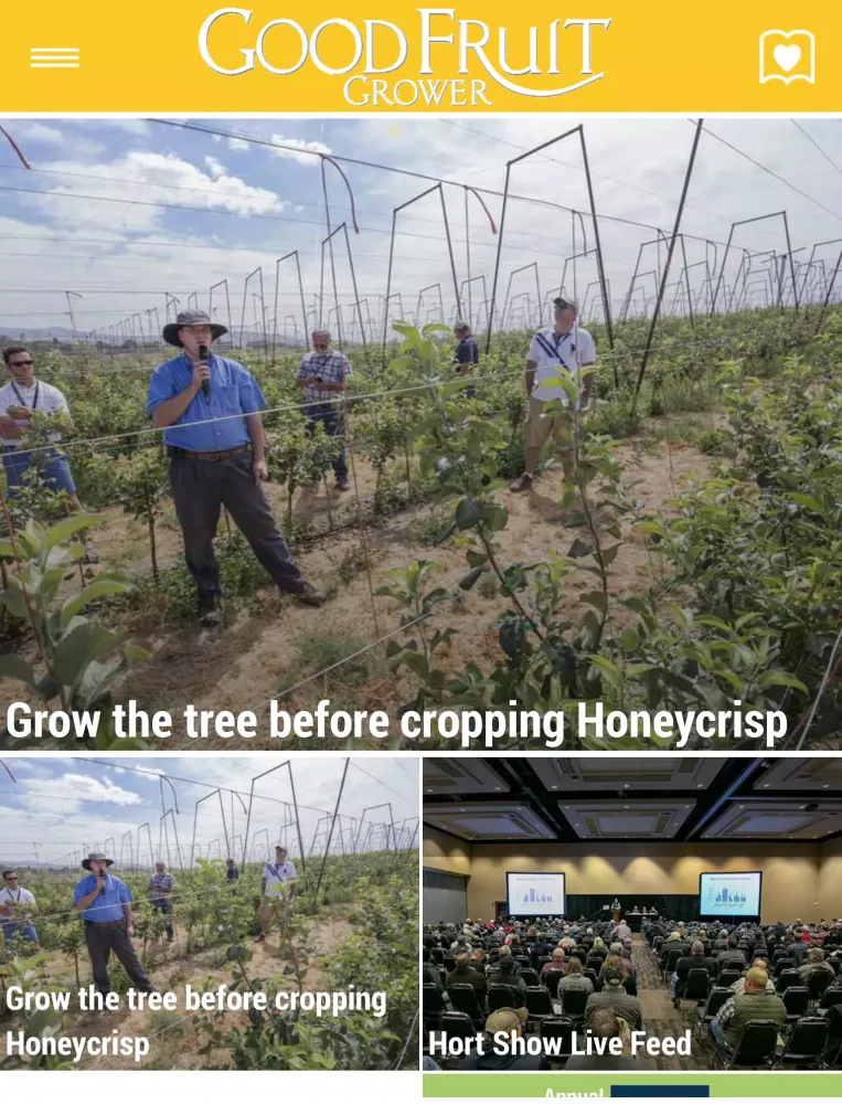 Ảnh chụp màn hình của Good Fruit Grower Magazine